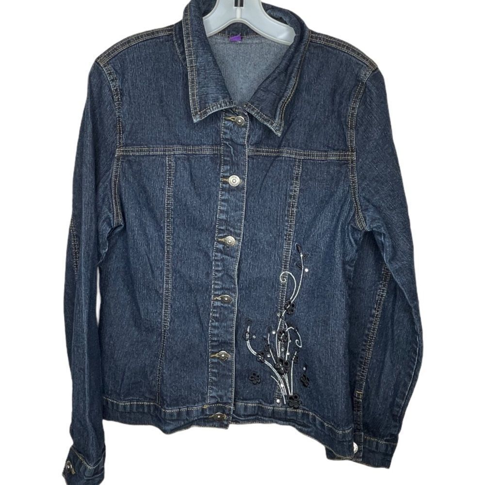 Vintage Denim Embroidered Jacket